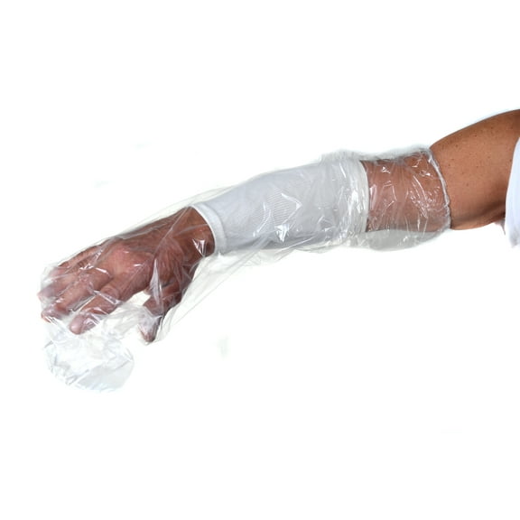 HAND DRESSING CAST COVER for shower - 7/pack - SMALL 9-16 inches Disposable HAND, WRIST, ARM - Waterproof Wound Protection protector guard sleeve