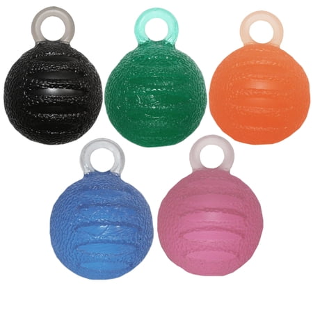 HAND EXERCISER BALLS, LOOP, SET OF 5