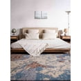 thumbnail image 1 of HAND KNOTTED WOOL ABSTRACT MODERN AREA RUGS - 9'x12', Rectangle Shape, Multicolor Color, Classic Traditional Design, Low Pile Handmade Area Rugs for Living Room, Bed Room (N00816), 1 of 8