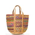 thumbnail image 1 of NAKSHRUGS Women's Jute Boho Tote Bag, Multicolor, 1 of 1