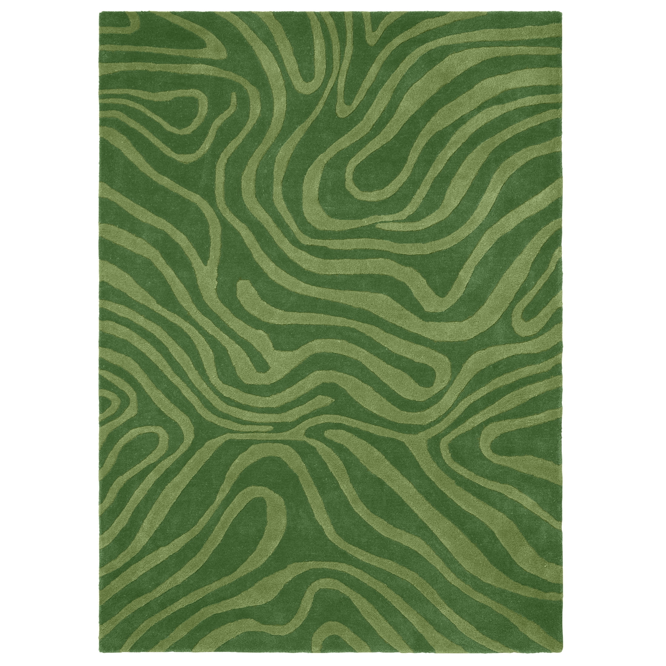 Temi Coker for Walmart Hand Tufted Area Rug, 5' x 7', Green