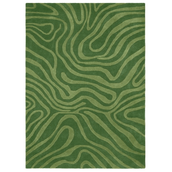 Temi Coker for Walmart Hand Tufted Area Rug, 5' x 7', Green