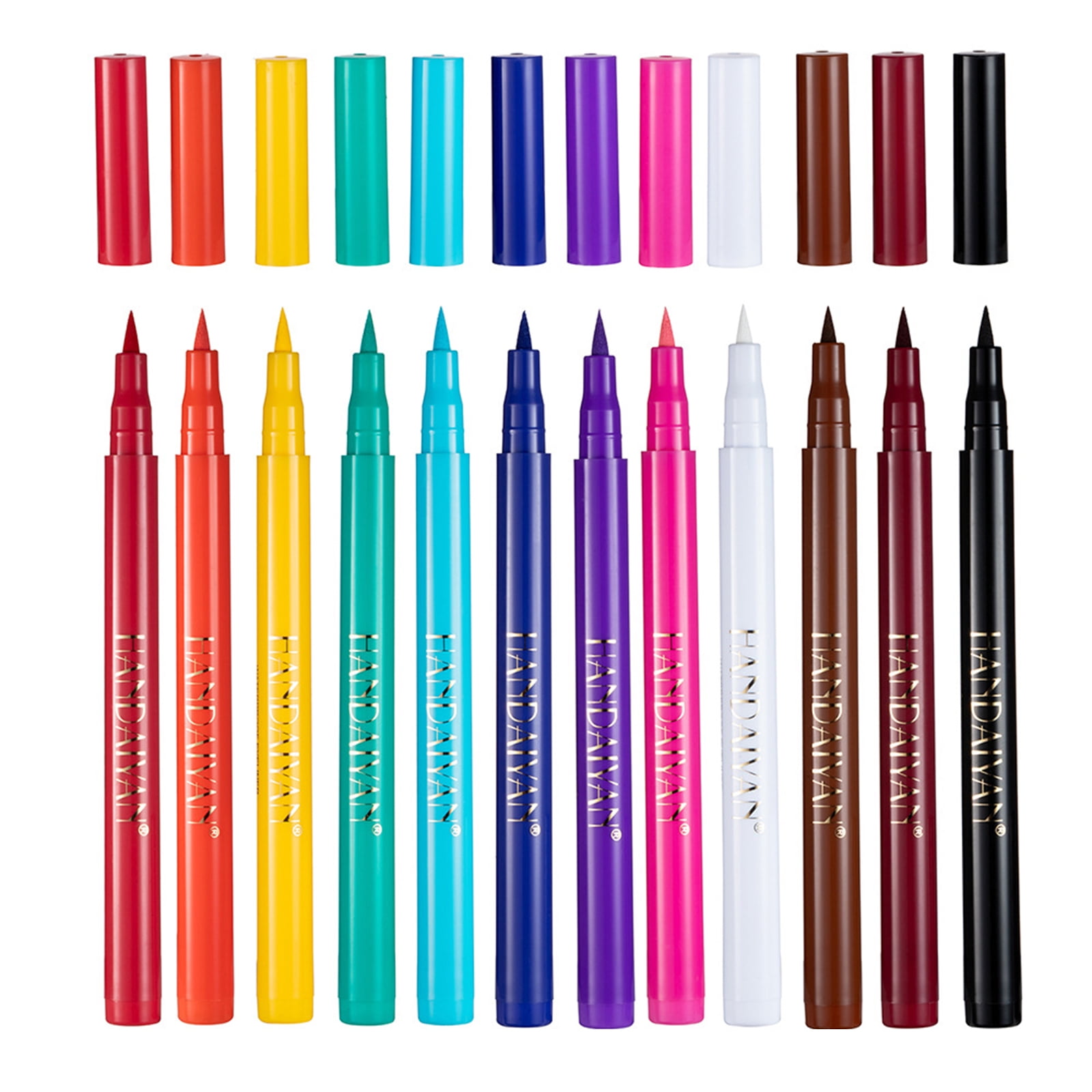 HANDAIYAN Painting pen,12PCS Waterproof Makeup Tools Eye Set Pen Eye Pencil Set Cosmetics Makeup Tools Pencil Pen Set Pearl Kit Eye Liners Women Eye Looks Women Eye Shadow Pencils Pearl Kit