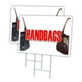 thumbnail image 1 of HANDBAGS 2 Pack Of 18" x 24" Yard Sign & Stake | Advertise Your Business | Stake Included Image On Front Only | Made in The USA, 1 of 3