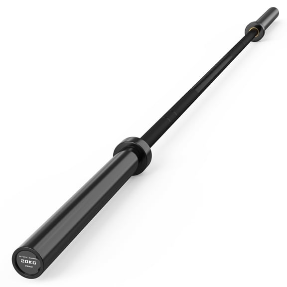 HANDBODE 45 lb ( 20kg ) Olympic Barbell, 2-inch Weight Bar for Bench Press, 1000 lb High-Capacity, 7-Foot, Hard Chrome, Standard Powerlifting Strength Training Gym Home Workout Weightlifting, Black