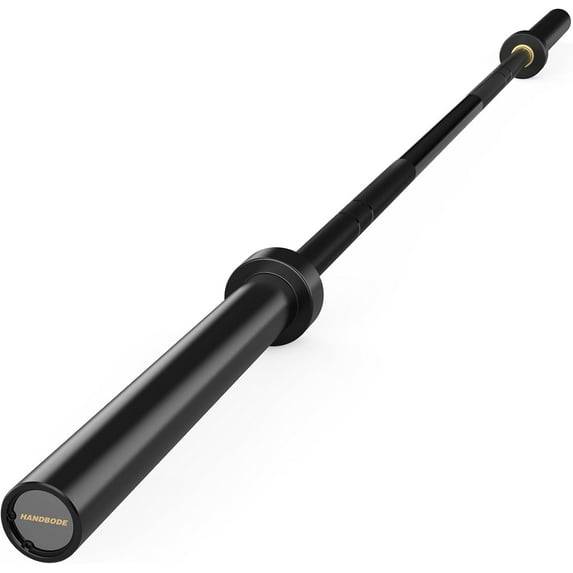 HANDBODE 45 lb ( 20kg ) Olympic Barbell, 2-inch Weight Bar for Bench Press, 1000 lb High-Capacity, 7-Foot, Hard Chrome, Standard Powerlifting Strength Training Gym Home Weightlifting ( Black )
