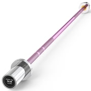 HANDBODE 4 ft Pink Olympic Barbell, 5 lb Weightlifting Bar with Rust- and Scratch-Resistant Finish, Fits 2-Inch Plates