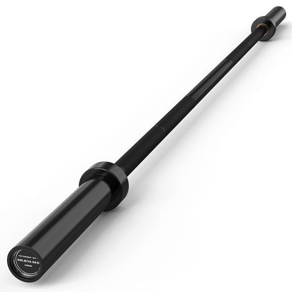 HANDBODE 6 ft Olympic Barbell, 700 lb Weight Capacity Weightlifting Bar with Knurled Non-Slip Grip for Powerlifting, Strength Training, Squats, Deadlifts, Home Gym, Black