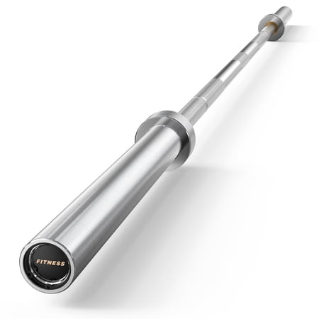 HANDBODE 7ft Olympic Barbell 45lb (20kg) - Silver, 1000lb High-Capacity Weight Bar for Bench Press and Lifting, Deadlift / Powerlifting / Squat bar for Home Gym Strength Training Workout
