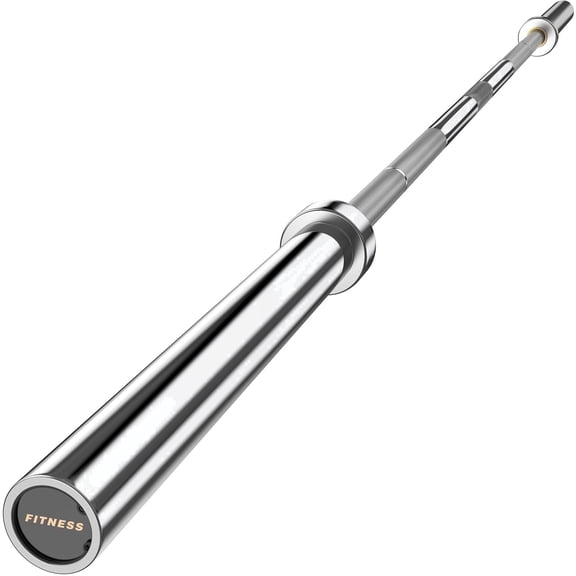 HANDBODE 7ft 45lb (20kg) Olympic Barbell, Silver | Deep Knurled Anti-Slip Grip, 1000lb High-Capacity Weight Bar for Deadlift, Powerlifting, Squat, Home Gym Strength Training Workout