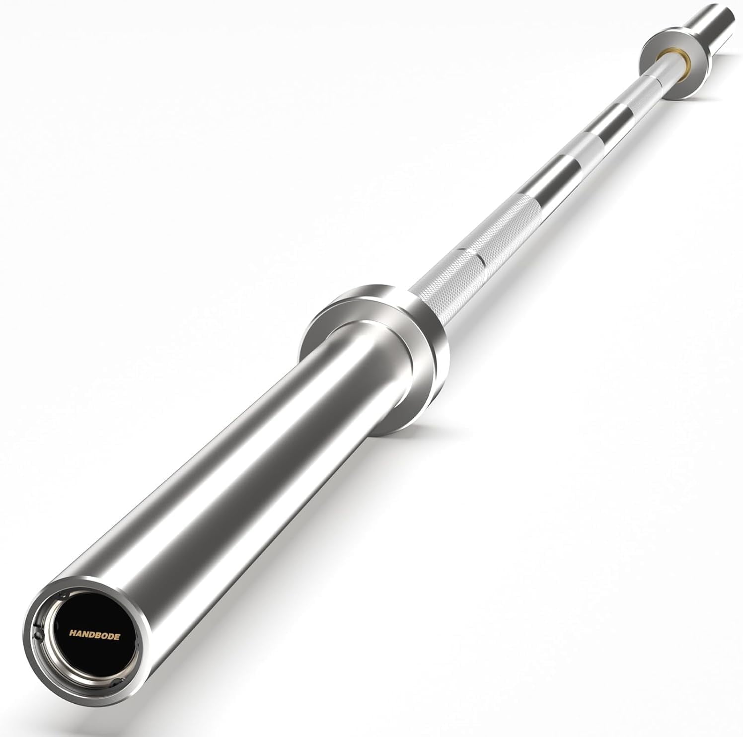 HANDBODE 7ft Olympic Barbell 45lb (20kg) - Silver, 1000lb High-Capacity Weight Bar for Bench Press and Lifting, Deadlift / Powerlifting / Squat bar for Home Gym Strength Training Workout