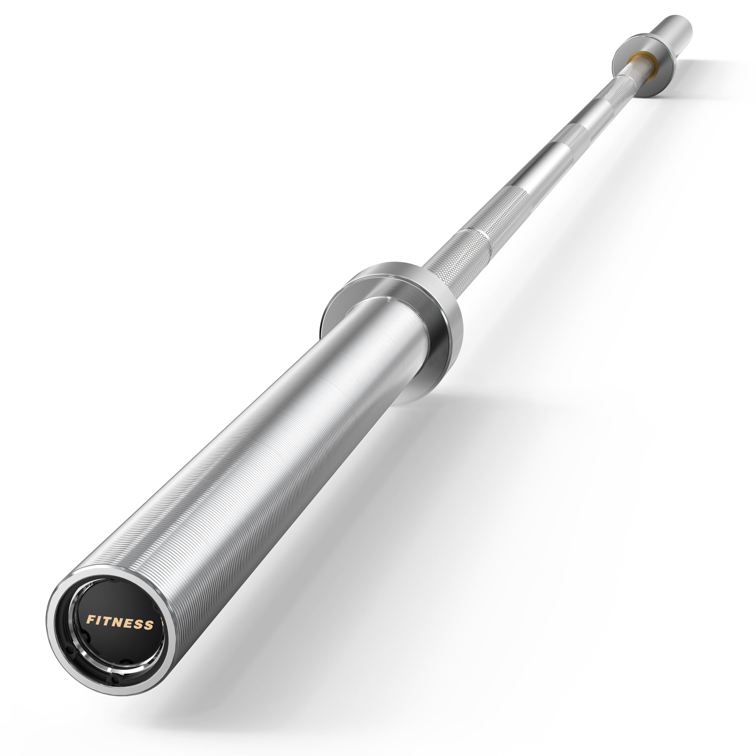 HANDBODE 7ft Olympic Barbell 45lb (20kg) - Silver, 1000lb High-Capacity Weight Bar for Bench Press and Lifting, Deadlift / Powerlifting / Squat bar for Home Gym Strength Training Workout