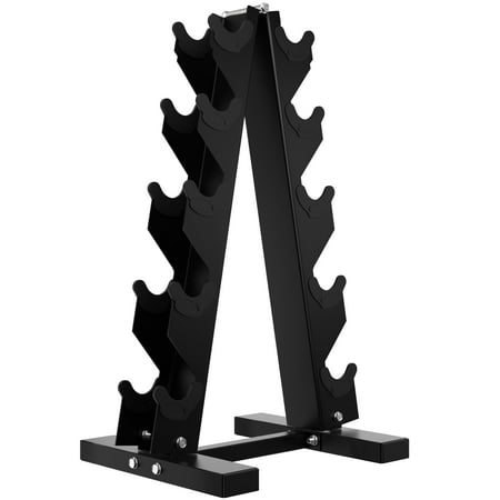 HANDBODE Dumbbell Rack A Frame Weight Rack Stand Dumbbell Weight Storage for Home Gym (5 pairs)