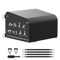 HANDBODE Hip Thrust Bench, Multi-Functional Slip-Free Hip Thrust Machine for Glute Bridge, Box Jump, Push-Ups, Squat, Ab Exercise, Suitable for Home & Gym, Black/White