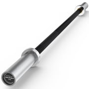HANDBODE Olympic Barbell Bar 4 ft Weightlifting Bar for Powerlifting, Bench Press, Deadlift, Squat - 500 lb Capacity, Home & Gym Strength Training, Black & Silver