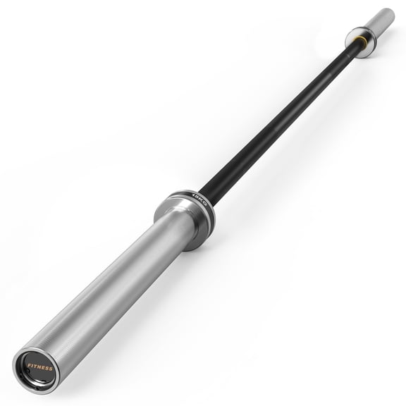 HANDBODE Olympic Barbell Bar 6.5 ft - 35 lb (15 kg) Weightlifting Bar for Powerlifting, Squat - 1000 lb Capacity, Hard Chrome Finish, Professional Knurling - Home & Gym Strength Training