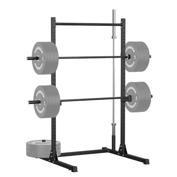 HANDBODE Heavy Duty Power Cage, Multi-Functional Squat Rack with Pull Up Bar for Strength Training, Adjustable Power Rack for Home Gym, Fits 6FT & 7FT Barbells Lifting Cage