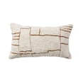 thumbnail image 1 of Better Homes & Gardens Ivory Handcrafted Decorative Pillow, 14" x 14", Abstract Design, 1 of 5