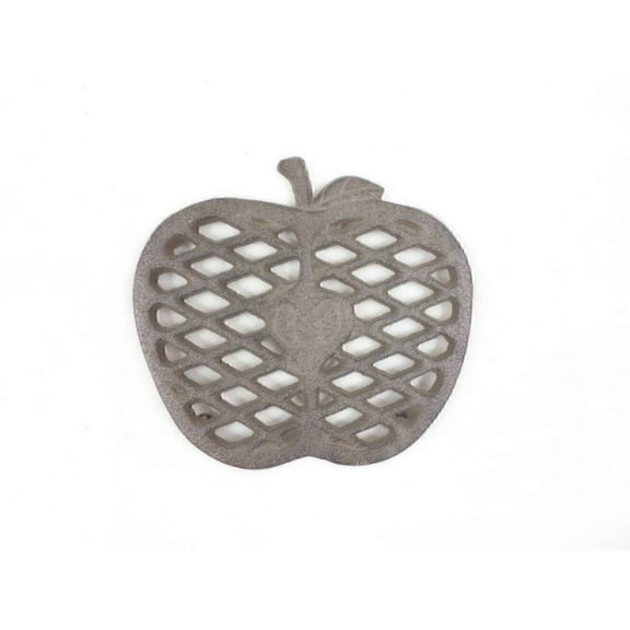 HANDCRAFTED NAUTICAL D√âCOR Cast Iron Apple Kitchen Trivet 6"