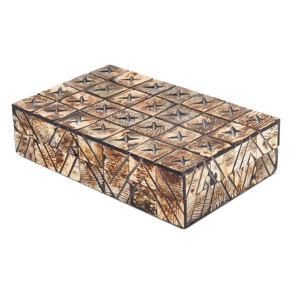 HANDICRAFTS HOME 8x5x2 Decorative Box Handmade Storage Organizer Boxes with Lids Keepsake Gift Trinket Box Display Box, Kept Paradox