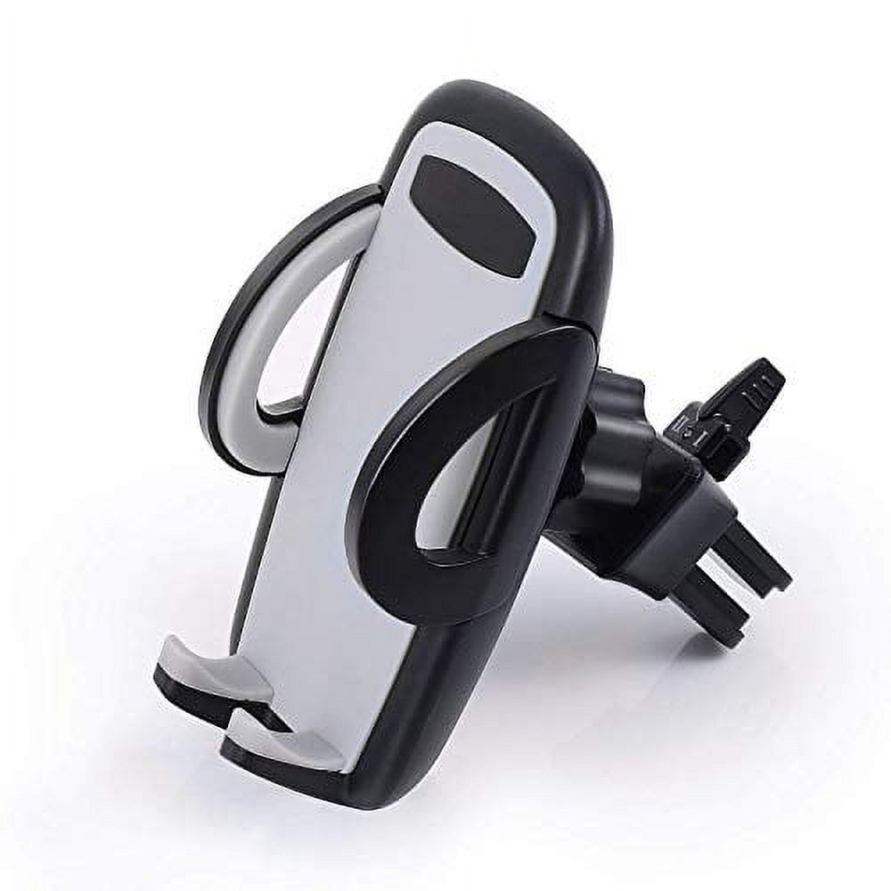 HANDIPRO Car Phone Mount Air Vent - Universal Cell Phone Holder For iPhone XS XS Max XR X 8 8+ 7 7+ SE 6s 6+ 6 5s 4 Samsung Galaxy S10 S9 S8 S7 S6 S5 S4 LG Nexus Nokia - Smart Adjustable Mount  Black