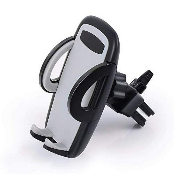 HANDIPRO Car Phone Mount Air Vent - Universal Cell Phone Holder For iPhone XS XS Max XR X 8 8+ 7 7+ SE 6s 6+ 6 5s 4 Samsung Galaxy S10 S9 S8 S7 S6 S5 S4 LG Nexus Nokia - Smart Adjustable Mount Black