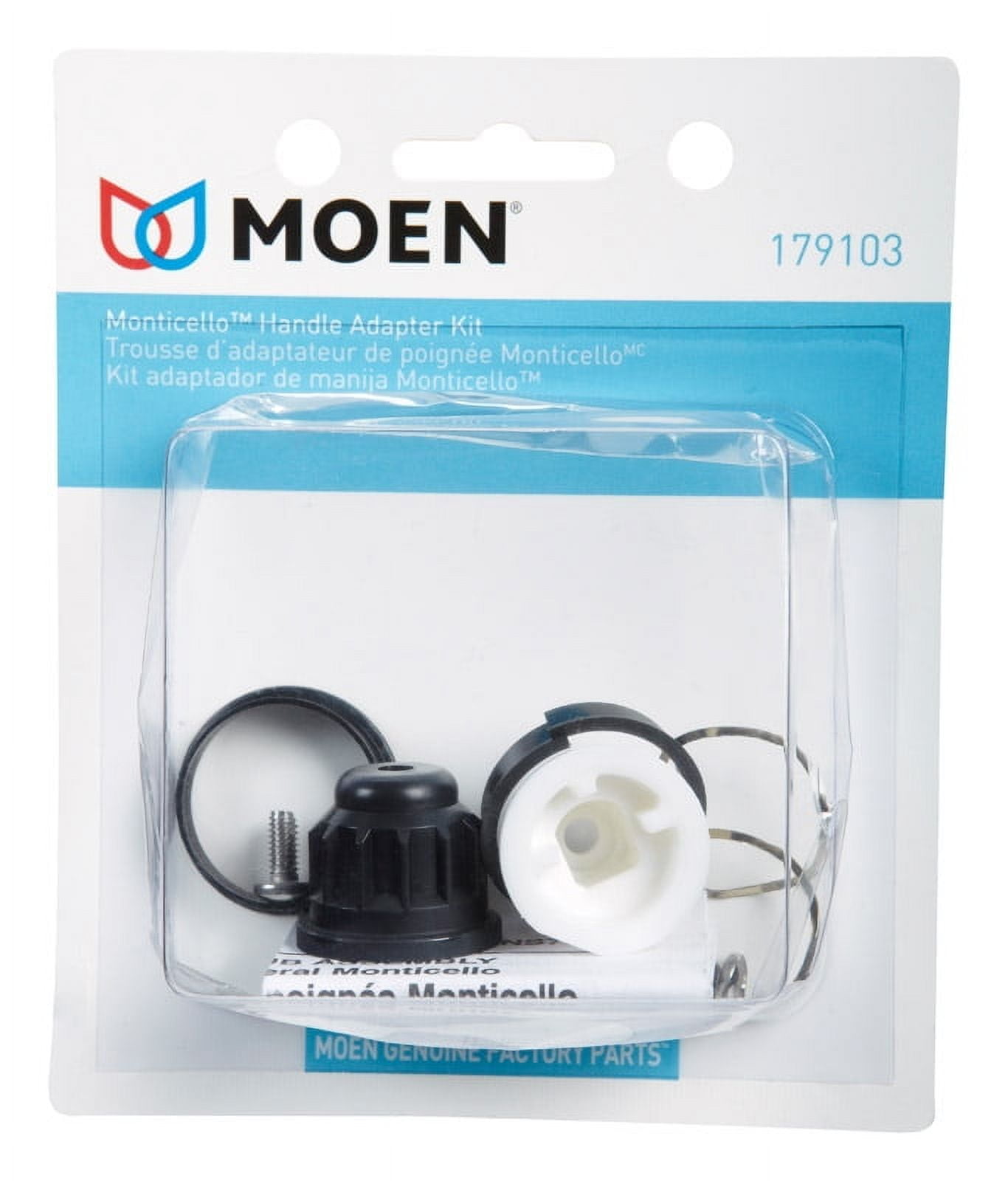 Black and White Plastic Handle Adapter Kit