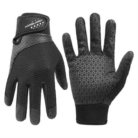 HANDLANDY Baseball Batting Gloves for Adult Youth, Grip Breathable Softball Batting Gloves Fit Men Kids Boys Girls