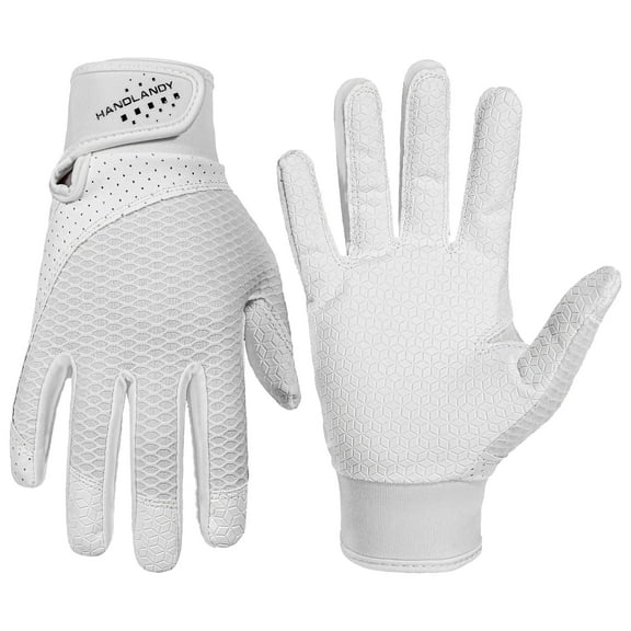 HANDLANDY Baseball Batting Gloves for Adult Youth, Grip Breathable Softball Batting Gloves Fit Men Kids Boys Girls