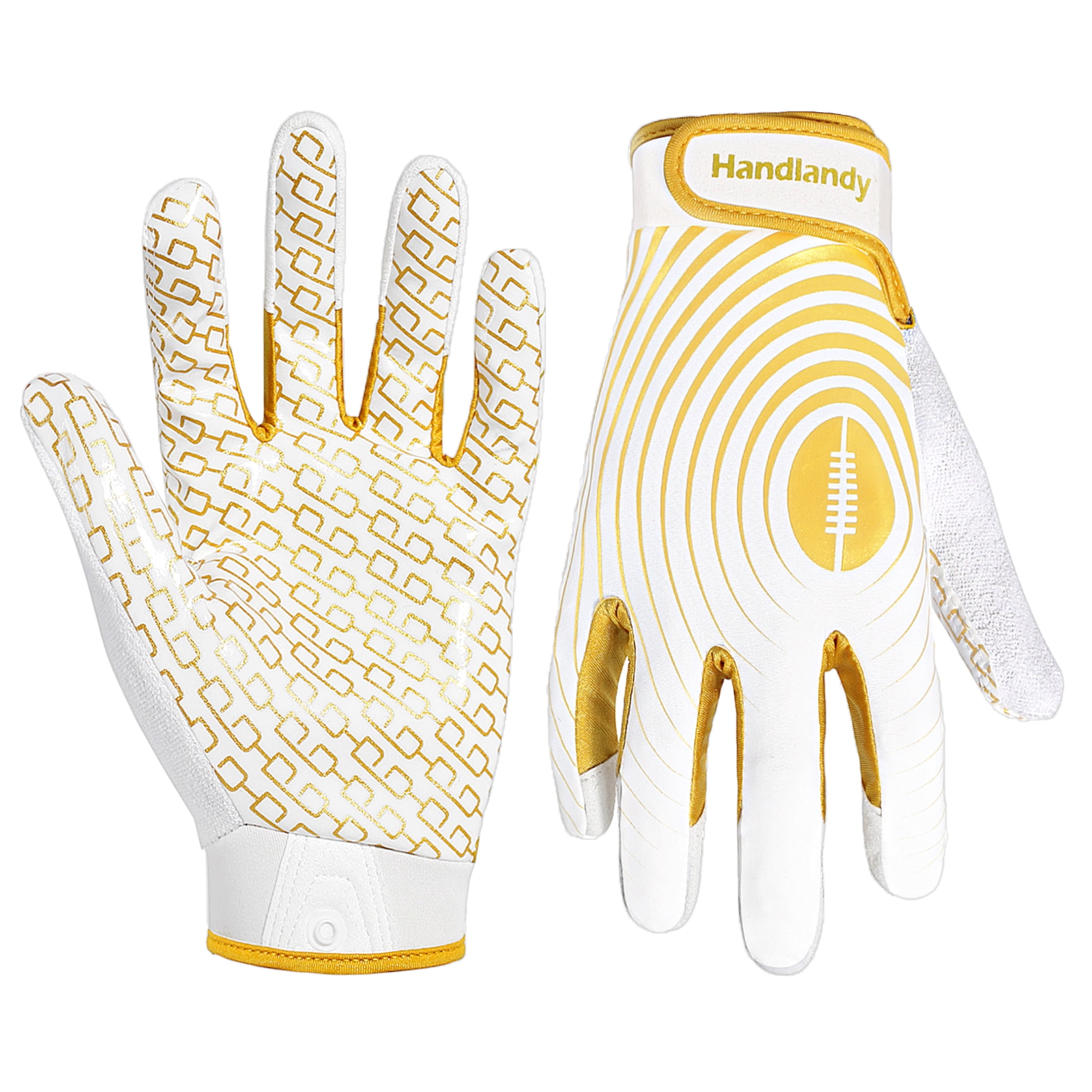 HANDLANDY College Football Gloves, Sticky Wide Receiver Grip Gloves for ...