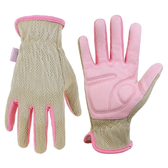 HANDLANDY Gardening Gloves for Women, Breathable Ladies Synthetic Leather Garden Yard Gloves Best Gift for Gardeners