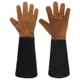 thumbnail image 1 of HANDLANDY Rose Gloves for Men & Women, Long Leather Gardening Gloves Thorn Proof, Best Garden Gifts & Tools for Gardener, 1 of 7
