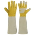 thumbnail image 1 of HANDLANDY Rose Gloves for Men & Women, Long Leather Gardening Gloves Thorn Proof, Best Garden Gifts & Tools for Gardener, 1 of 7