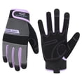 thumbnail image 1 of HANDLANDY Utility Work Gloves Women, Thin Mechanic Working Gloves Touch Screen, Purple, Medium, 1 of 8