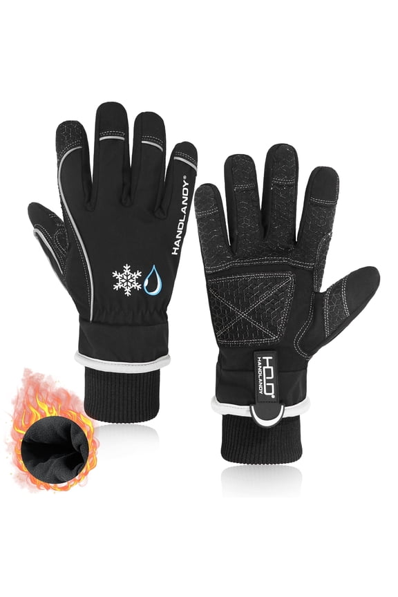 Waterproof Insulated Work Gloves, 3M Thinsulate Thermal Winter Gloves for Men Women Touch Screen, Warm Ski Snowboard Cold Weather Gloves