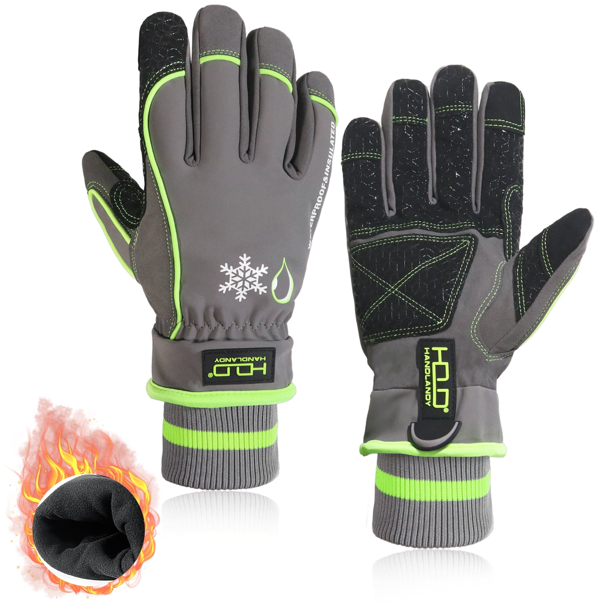 Touch Screen 3m Insulated Gloves HANDLANDY Waterproof Insulated