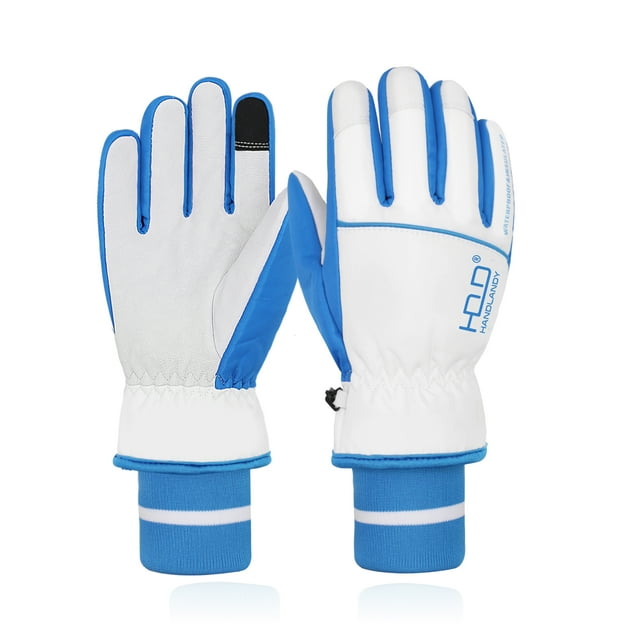 HANDLANDY Waterproof Ski Gloves for Men Women, Grip Winter Gloves