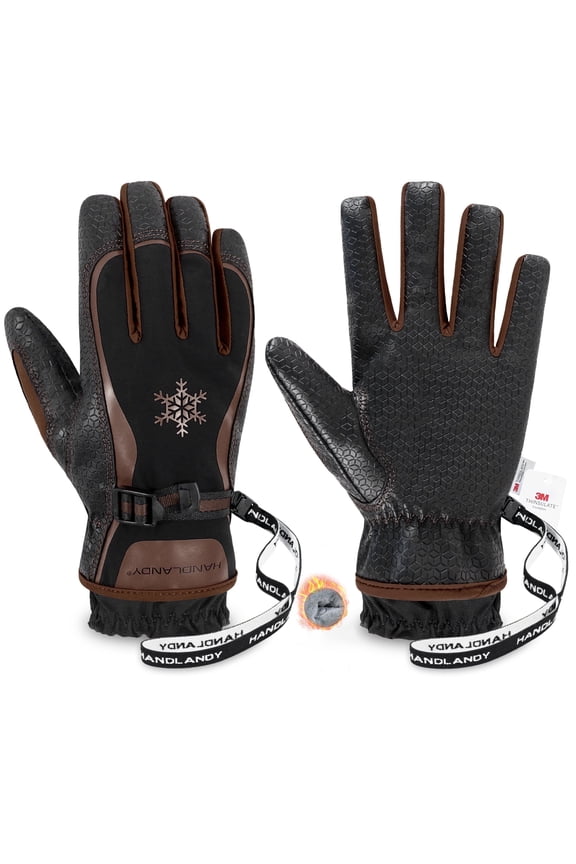 Winter Insulated Work Gloves, 3M Thinsulate Thermal Water-Resistant Gloves for Men Women Touch Screen, Warm Ski Snowboard Cold Weather Gloves