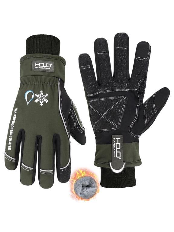 Winter Insulated Work Gloves, 3M Thinsulate Thermal Water-Resistant Gloves for Men Women Touch Screen, Warm Ski Snowboard Cold Weather Gloves