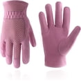 thumbnail image 1 of HANDLANDY Women Pigskin Leather Gardening Gloves, 3D Mesh Breathable Rose Garden Gloves, Small, 1 of 6