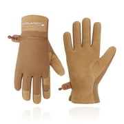 HANDLANDY Work Gloves Men & Women, Utility Mechanic Working Gloves Touch  Screen, Flexible Breathable Yard Work Gloves (Medium, Grey)