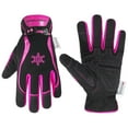 thumbnail image 1 of HANDLANDY Womens Winter Work Gloves, 3M Thinsulate Thermal Working Gloves Touchscreen Warm Gardening Gloves, Pink, Medium, 1 of 7