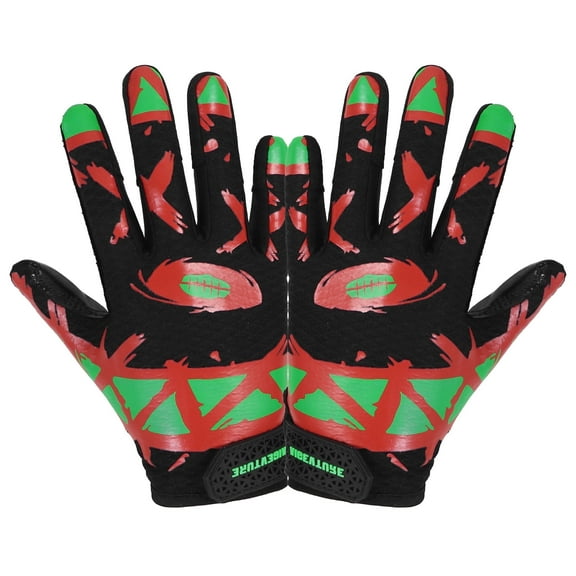 HANDLANDY Youth Football Gloves Kids Receiver Gloves Sticky Football Gloves for Boys Girls