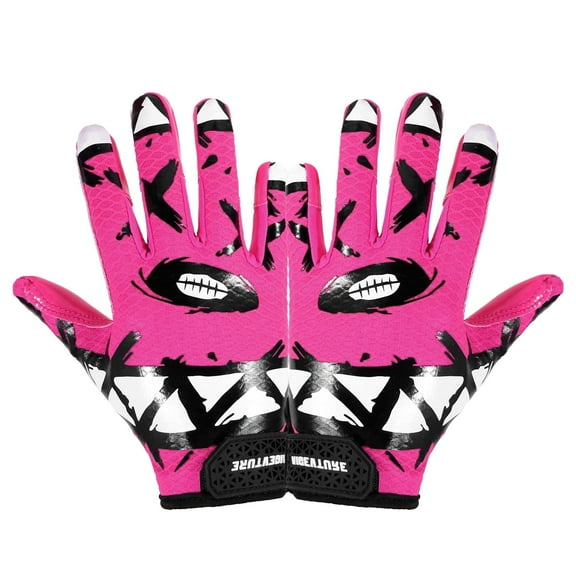 HANDLANDY Youth Football Gloves Kids Receiver Gloves Sticky Football Gloves for Boys Girls