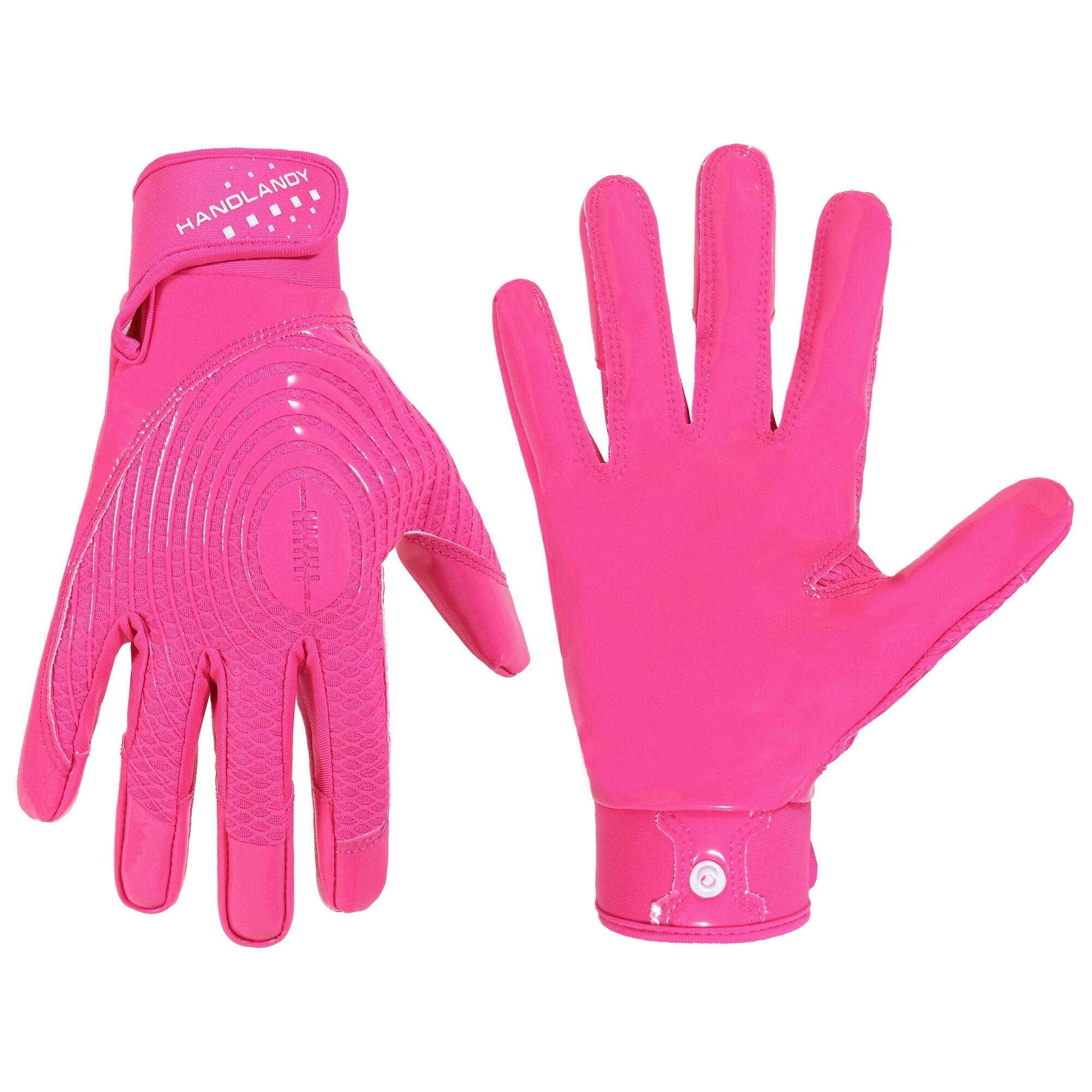 HANDLANDY Youth Football Gloves, Kids Sticky Receiver Gloves,Super Grip ...