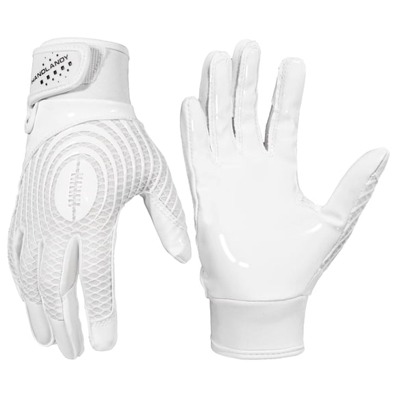 HANDLANDY Youth Football Gloves, Kids Sticky Receiver Gloves,Super Grip Football Glove Best Gift for Boys,Girls