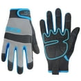 thumbnail image 1 of HANDLDNAY Synthetic Leather with Silicone Grip Coating Mechanic Glove, Breathable Utility Work Gloves, XS, Blue-Upgrade, 1 of 7