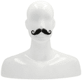 thumbnail image 1 of HANDLEBAR MOUSTACHE-BLACK, 1 of 2