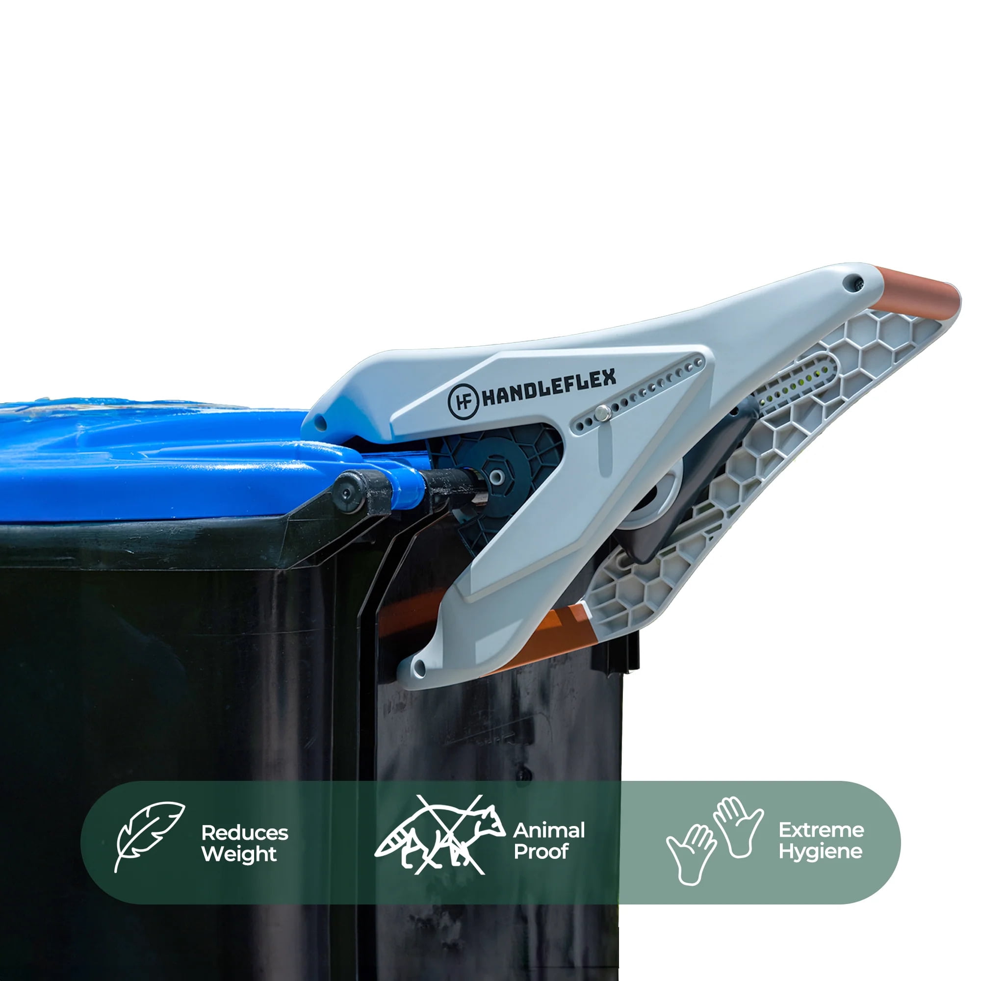 HANDLEFLEX Effortless Hygienic Trash Bin Handle for Garbage Can
