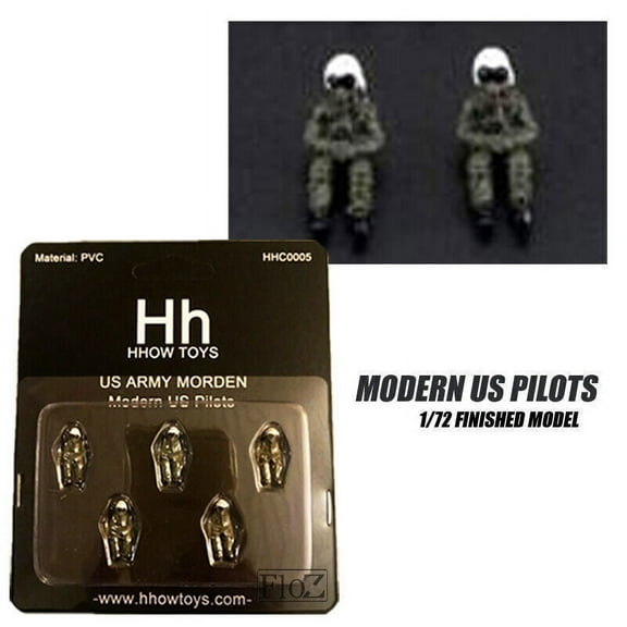 HANDMADE 1/72 Modern US Pilots 5 Figures Finished Model Set Plastic HOT